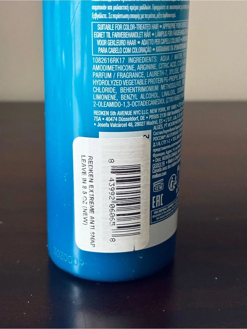 Redken Extreme Anti-Snap Leave-In Treatment, NWT, Full Size